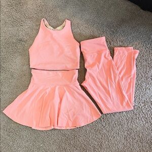 Athletic Set with Skirt and Leggings (Multi Sizes, medium and large)